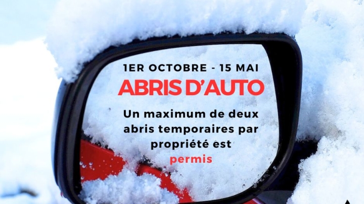 Abri temporaire permis dès le 1er octobre