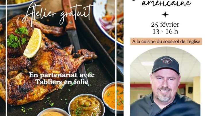 Places disponibles à notre atelier de cuisine