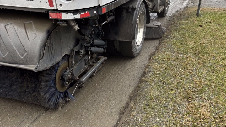 Fin de l'opération de balayage des rues