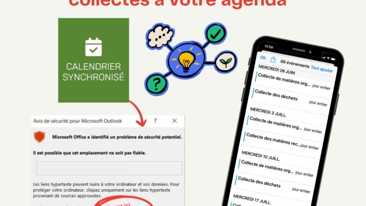 Nouveau : abonnez-vous au calendrier des collectes