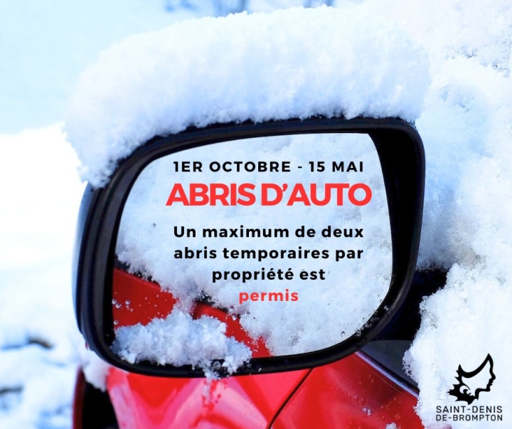 Abri temporaire permis dès le 1er octobre