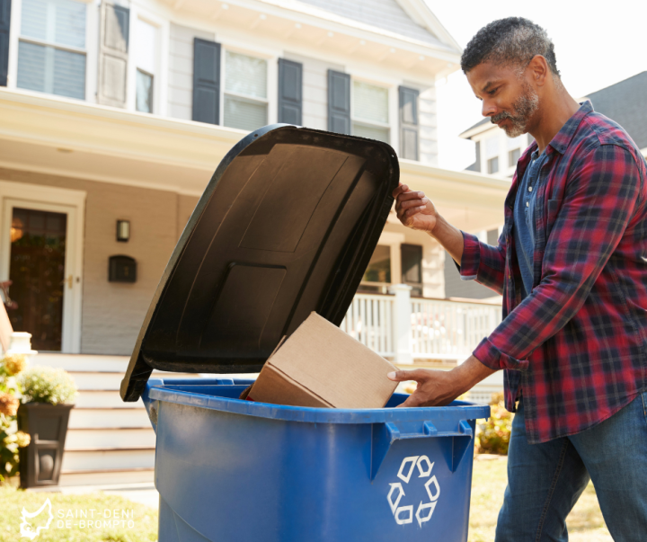Inspection de courtoisie des bacs bleus