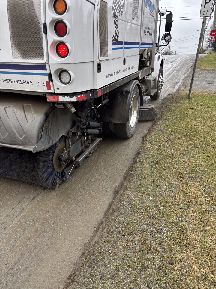 Fin de l'opération de balayage des rues