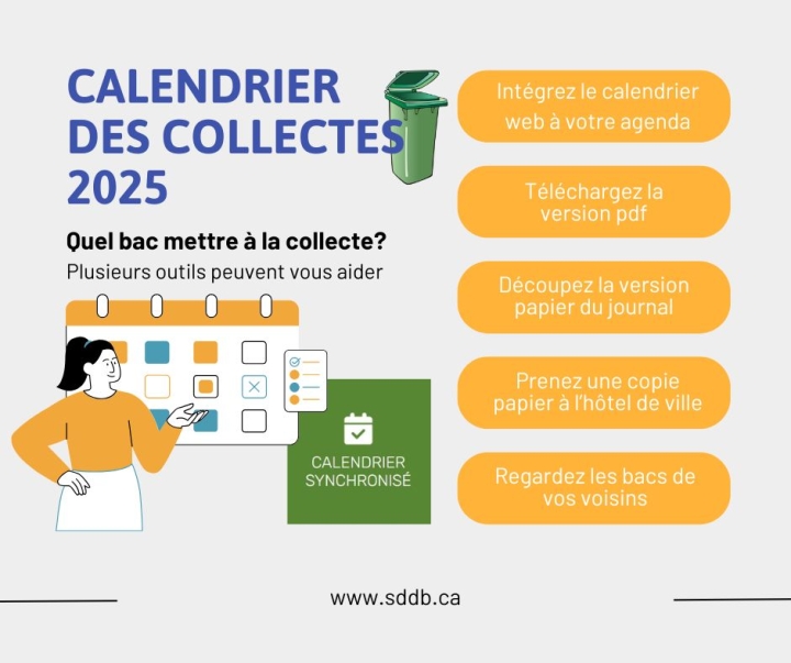 Calendrier des collectes 2025