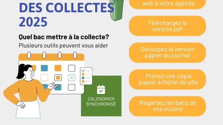 Calendrier des collectes 2025