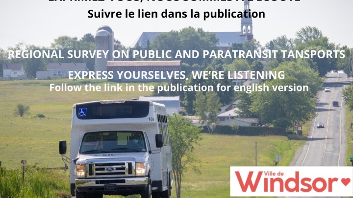 Sondage sur le transport collectif et adapté